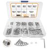 420PCS M2 Hex Socket Screw And Nut Set, M2 × 4/6/8/10/12/16/20mm Stainless Steel Screw With Allen Wrench, Full Thread.
