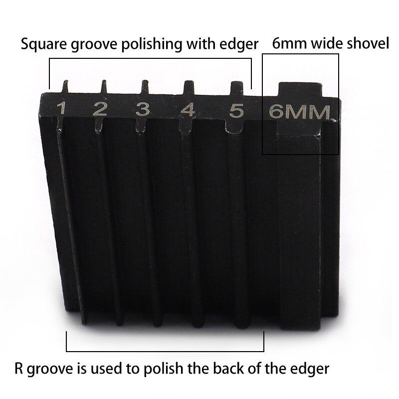 DIY Handmade Leather Tool Steel Double Side Repair Tools For Sharpening Knife Wide Shovel Edger Skiving Cutting Leather Craft