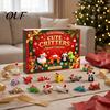 Flexible Joint Animal Figures 3D Printed Christmas Advent Calendar, 24-Day Figure Countdown Box Creative with Articulated Joints, Holiday Tree Decor,