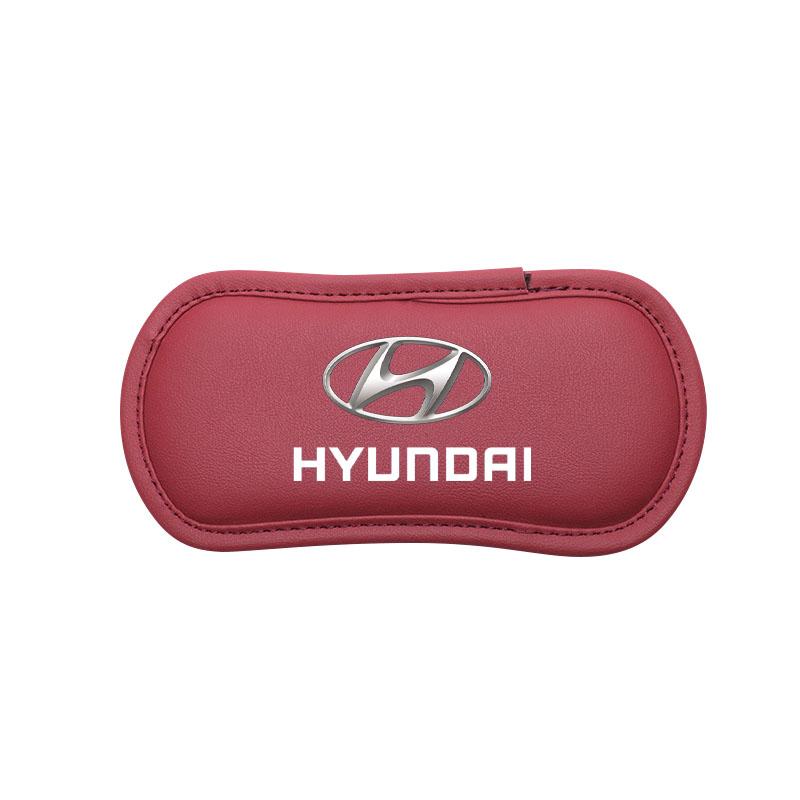 1 шт. Кожаная автомобильная подушка Автомобильная накладка на колени Эластичная подушка для ног из пены с памятью для Hyundai Tucson Solaris I30 Creta IX35 I40 IX20 Veloster