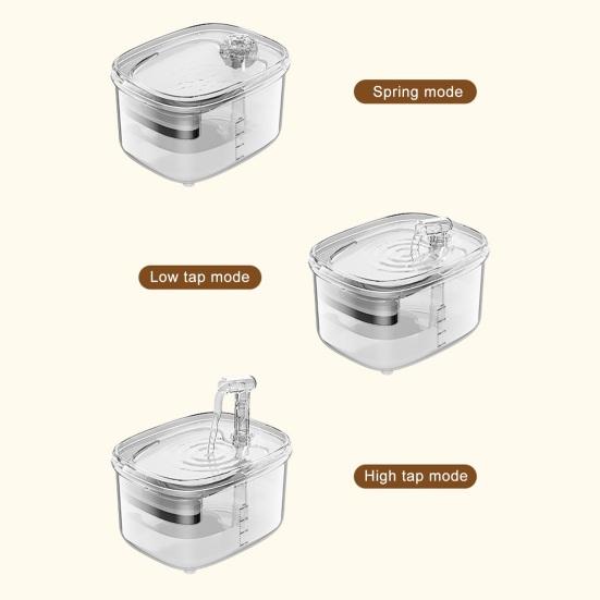 Автоматический фонтанчик для кошек с 5-уровневой системой фильтрации, бесшумный, легко чистится, диспенсер для воды для домашних животных