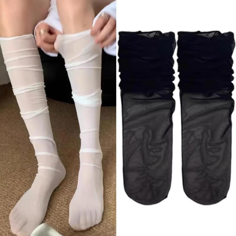 Summer Mid-Calf Socks Woman Girls Ballet Socks Sweet Sexy Stockings Loose Costumes