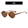 Fashion Uv400 Round Sunglasses New Retro Full-Rim Glasses Men And Women Trend Outdoor Sunscreen Eye Protection Sunglasses