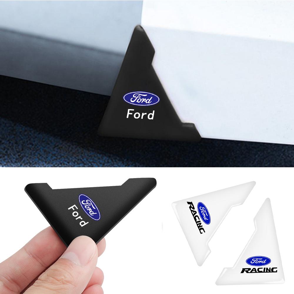 ZDO1 2 шт. Для Ford Ranger Focus Mondeo Fusion Kuga Mustang MK5 Угловые накладки на двери автомобиля Наклейки для защиты от столкновений Центральная накладка