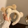 Girls Cute Plush Bear Rabbit Ears Headband Autumn Winter Head Hoop