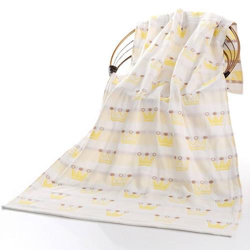 Банное полотенце из марли для взрослых, пляжное полотенце, диванное одеяло, одеяло из чистого хлопка, мультяшное, для ванной, дома, четыре сезона, двухстороннее, 70x140 см