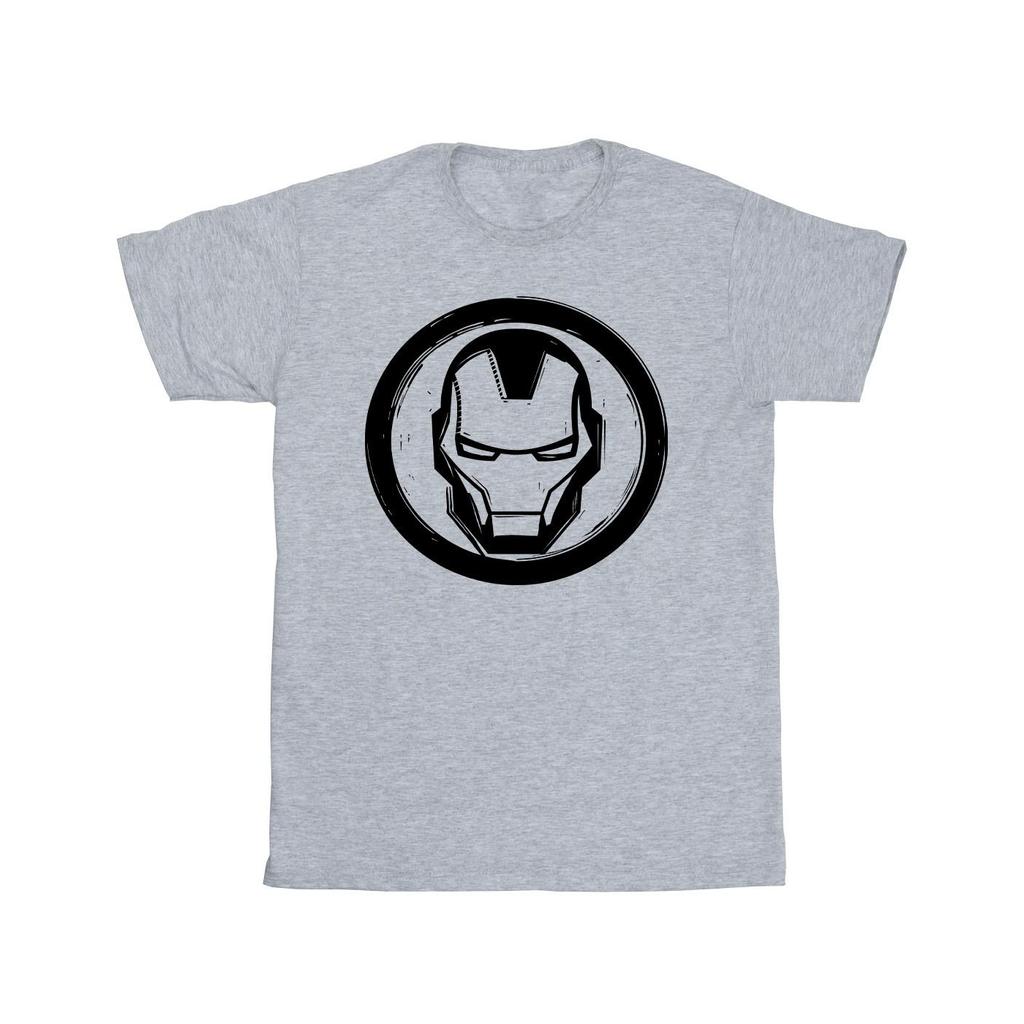 Marvel Mens Iron Man Chest Logo T-Shirt