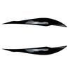 2pcs Car Headlight Eye Lid Covers ABS Carbon Headlight Lamp Eyebrows Trim Stickers for BMW 3 Series F30 F31 318i 320i 2012-2018