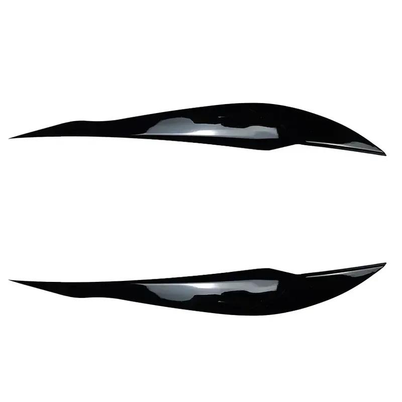 2pcs Car Headlight Eye Lid Covers ABS Carbon Headlight Lamp Eyebrows Trim Stickers for BMW 3 Series F30 F31 318i 320i 2012-2018