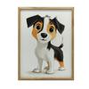 Jack Russell Terrier Dog Poster Jack Russell Terrier Dog Poster, 50X70 Cm, Dark Brown Wooden Frame, 230 Gsm Matte Paper