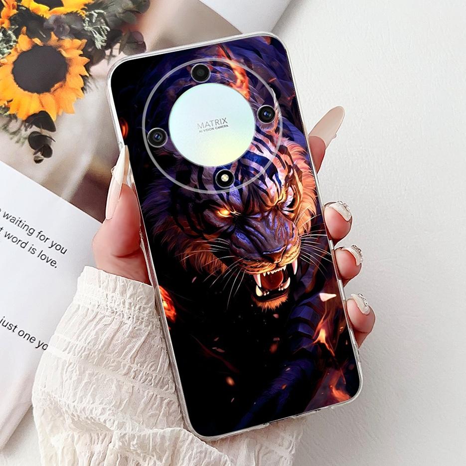 Чехол для Honor Magic6 Lite Чехол для HonorX9B ALI-NX1 С рисунком крутого дракона Мягкий силиконовый чехол для Honor X9B Magic 6 Lite Fundas Coque