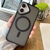 For iPhone 16 Case Compatible with MagSafe Colored Edge PC+TPU Phone Cover