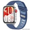 Магнитный ремешок для Huawei watch fit 4 4pro 3 двухцветный силиконовый ремешок для huawei band fit 3 4 4pro дышащий спортивный браслет