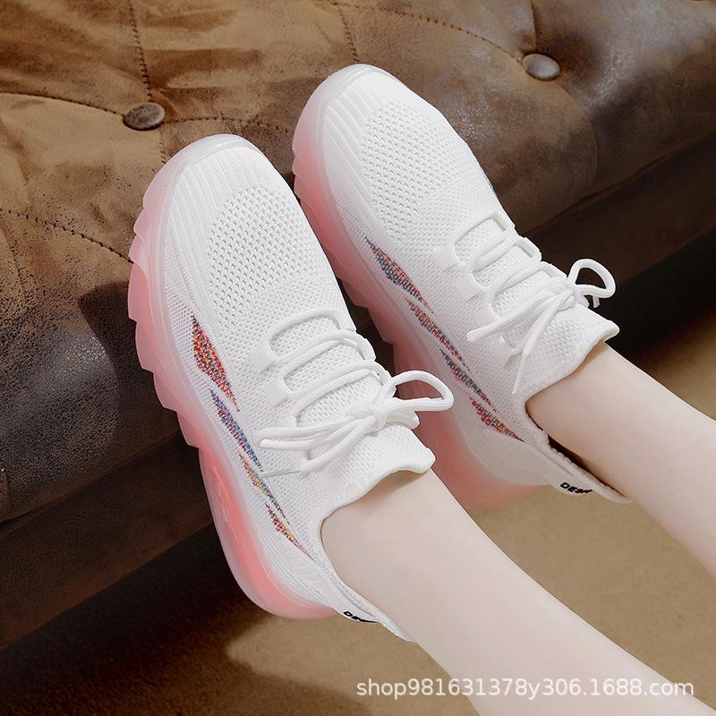 Women's Shoes Jelly Soft Sole Casual Women's Shoes Versatile Sports Women's Breathable Sports Shoes Sneakers