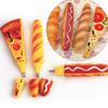 Creative Pizza Hot Dog Bread Ballpoint Pen Magnetic Fridge Sticker Home Decor