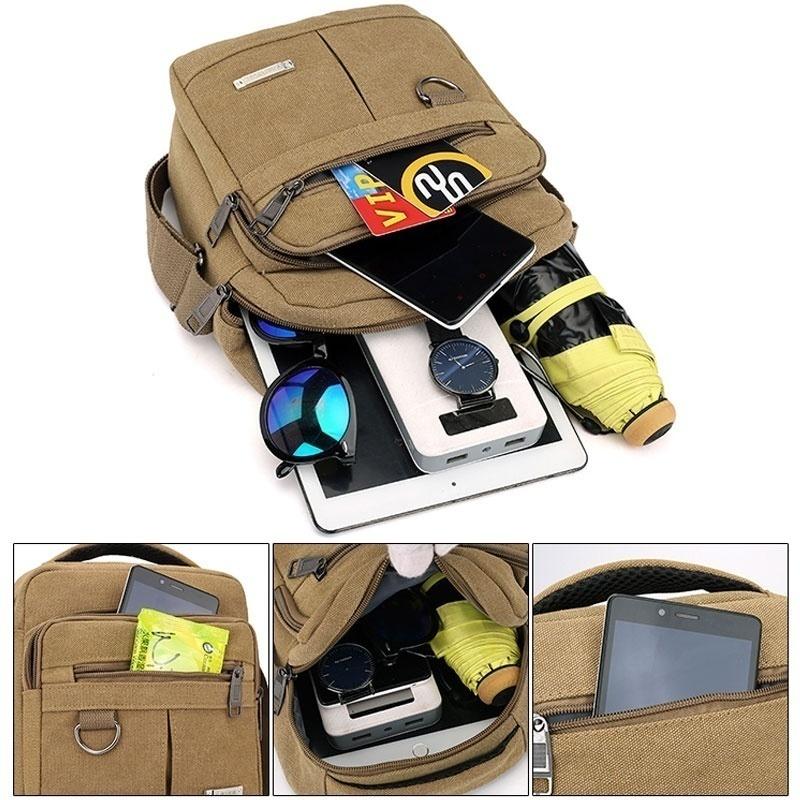 Men Canvas Shoulder Bag Casual Travel Men's Crossbody Bag Luxury Men Messenger Bags Satchel Handbags Tote