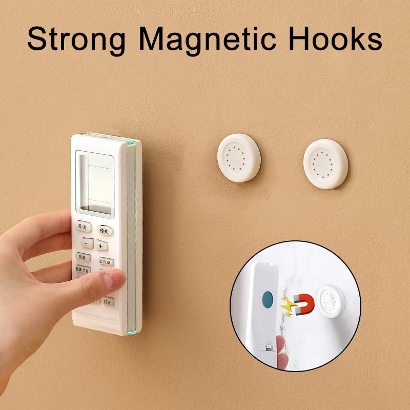 1/2 /5 шт. Магнитный крючок, многоцелевой, сильный магнитный крючок, магнитные крючки для холодильника, магнитный держатель для пульта дистанционного управления, крючок для домашнего офиса