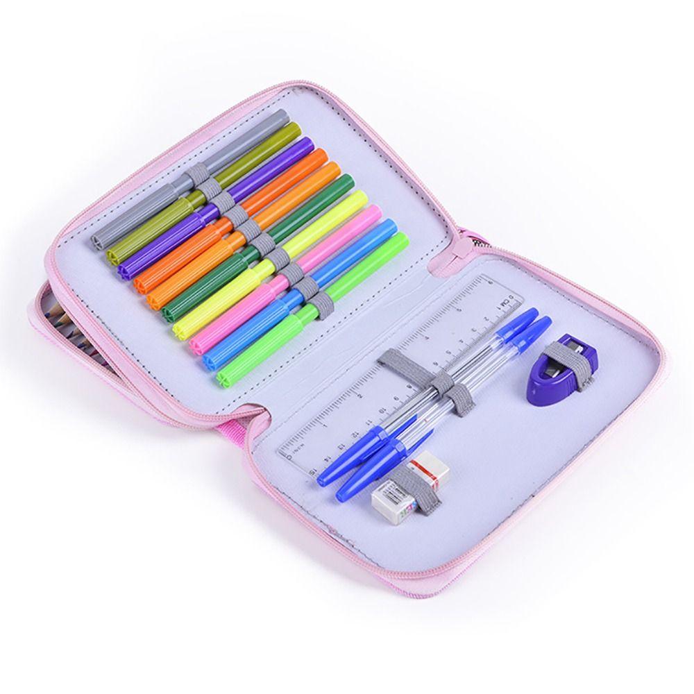 Polyester Pencil Pouch 32-Holes Pen Bag High Quality Pencil Box