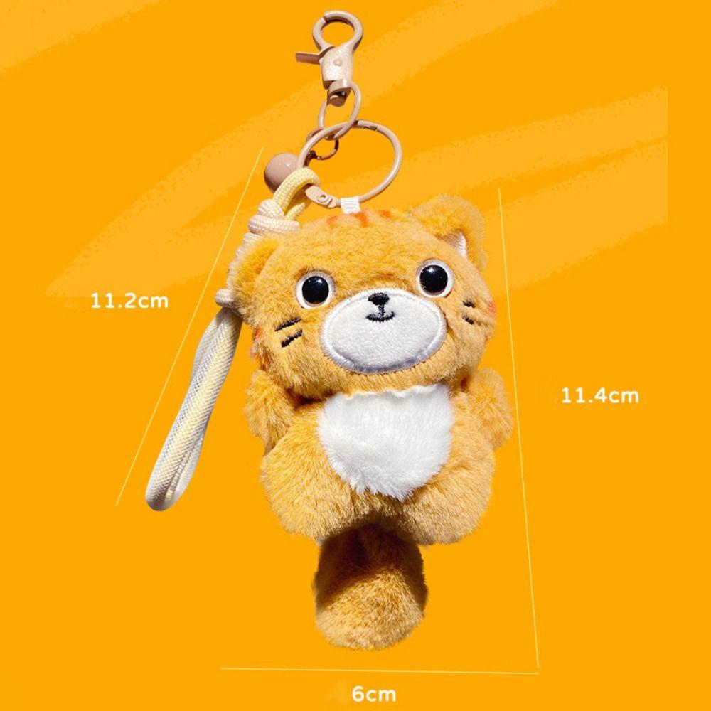 Animal Cat Doll Pendant Cute Car Key Ring Toys Cat Keychain Couple