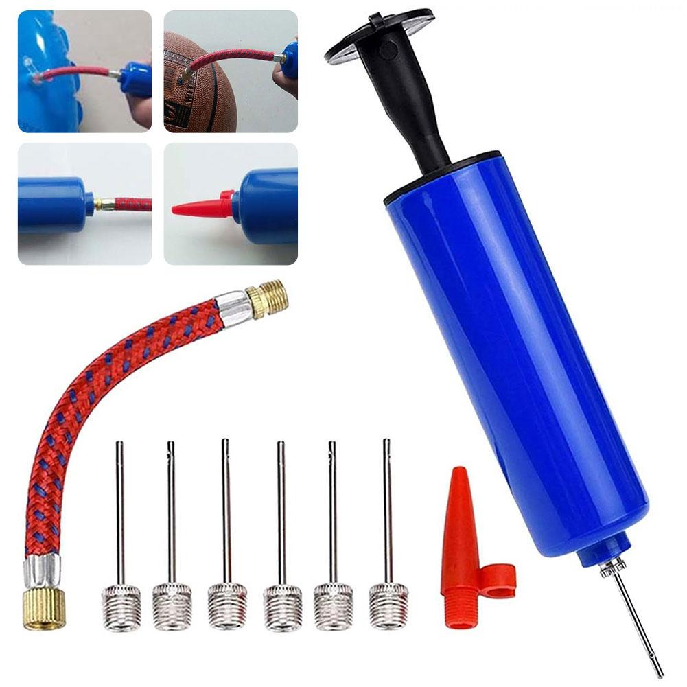 10 шт./комплект Портативный мини ручной воздушный насос Надувной комплект с иглой для футбольных, баскетбольных, футбольных, волейбольных мячей