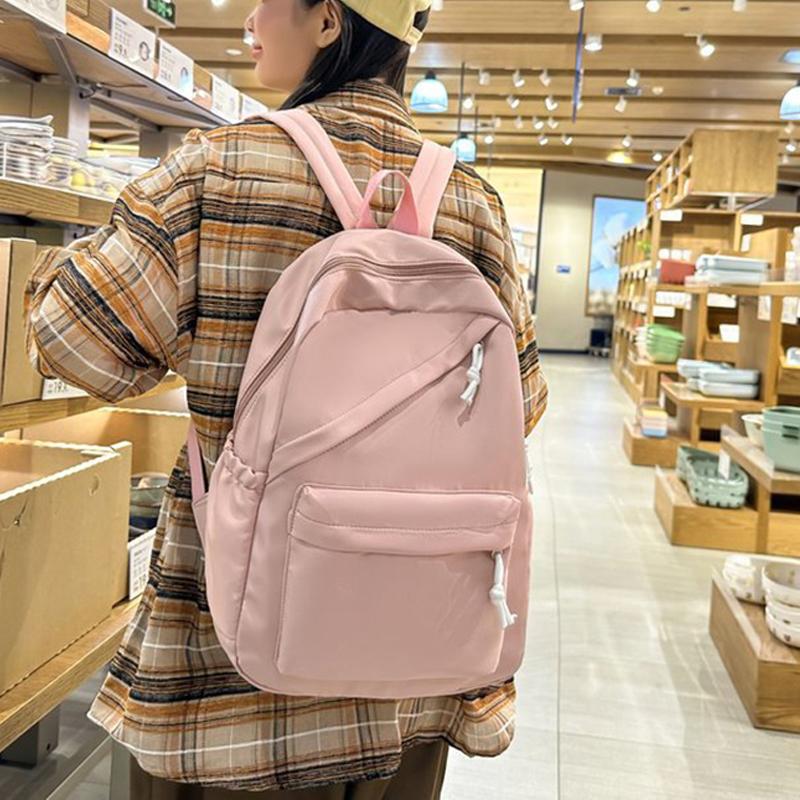 Высокое качество, новый водонепроницаемый нейлоновый женский рюкзак, женская дорожная сумка, рюкзаки, школьная сумка для девочек-подростков, одноцветная сумка для книг