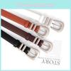 Womens Pu Leather Belt With Pin Buckle For Business Casual And Styles Denim