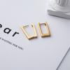 Geometric Earrings Rectangular Gold Color Earrings Women's Earrings Titanium Steel Earrings 2020 New Trendy Earrings