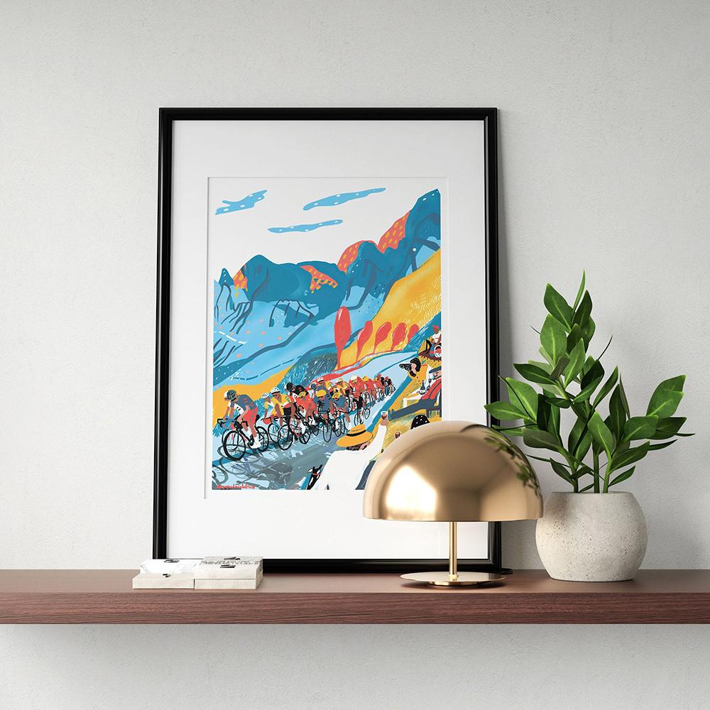 Франция Велосипед Арт Плакат Печать Дорожный Горный Велосипед Стена Тур Велогонка Абстрактная Картина Холст Комната Домашний Декор