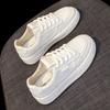 Мягкая подошва, легкие кожаные белые туфли, дышащая летняя женская обувь, весна и осень, новые туфли на плоской подошве, повседневная спортивная обувь