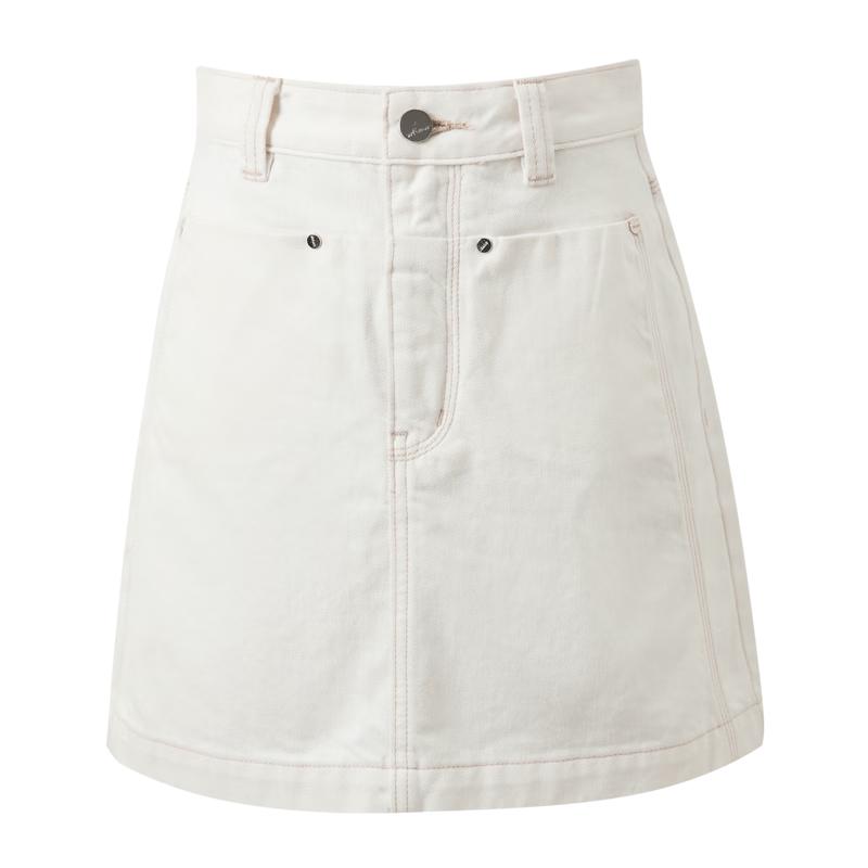 Women's 100% Cotton A-line Denim Mini Skirt