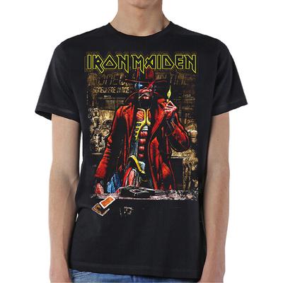 Классический рок метал группа футболка Официальная Iron Maiden Stranger Сепия Футболка Черная
