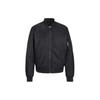 Solid Color Zip Collar Long Sleeve Jacket Men Jackets Black K10K109907