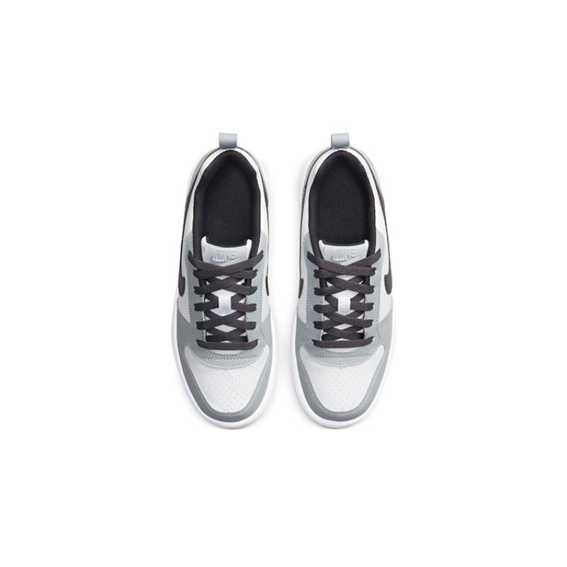 Nike Кроссовки Court Borough Low White Black Wolf Grey GS 839985-104