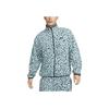 Color Block Polka Dot Pattern Logo Print Jacket Men Jacket Dark-Navy DX0532-379