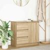 VidaXL Buffet with Drawer Sonoma Oak 71x35x65 Cm Engineered Wood, Storage Furniture, Buffet, Entryway Furniture, Furniture 861573