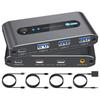 USB 3.2 Переключатель: Концентратор с двумя входами USB-C 3.2 и тремя выходами USB 3.2 и одним выходом USB-C
