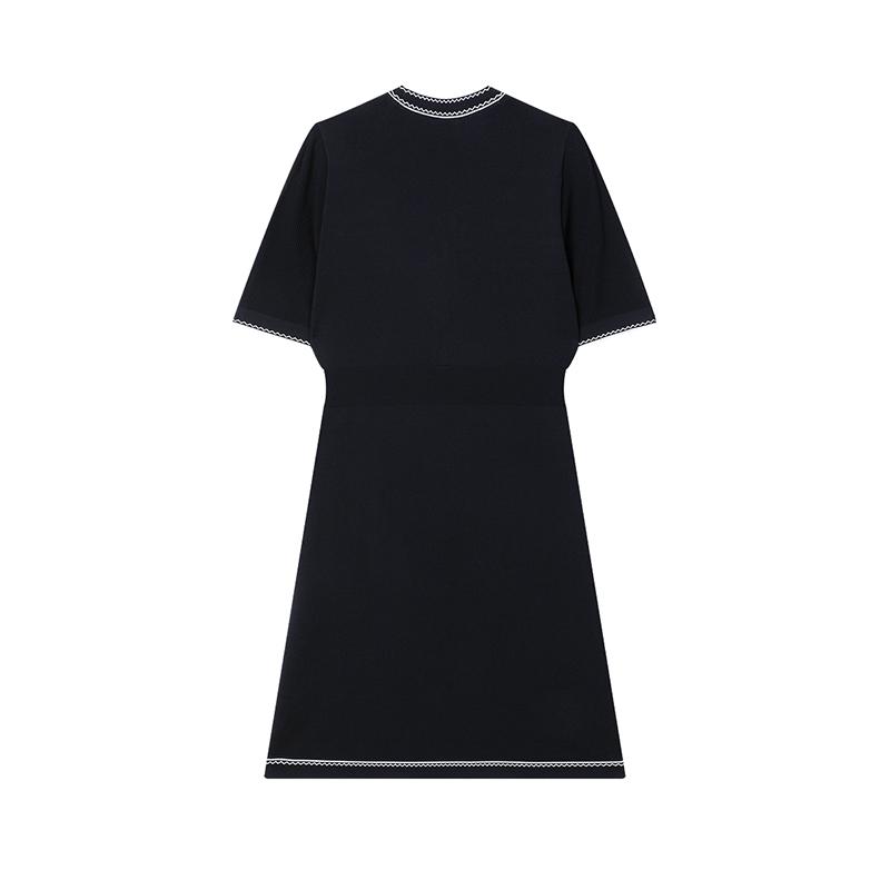 Fila Modern Heritage V-Neck Short Sleeve Dress Women Dresses F11W421316FNV