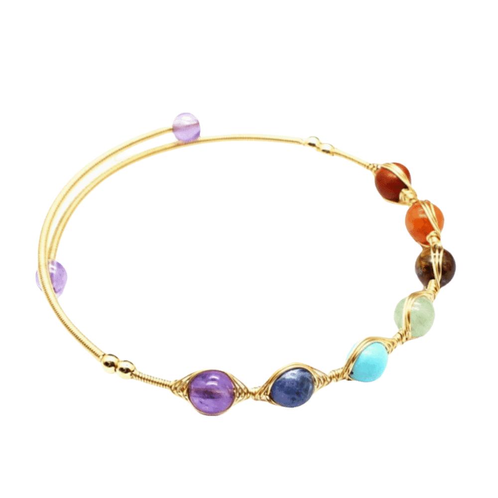 14k Gold Plated Adjustable Bracelet Gold Color Crystal Bracelet Open Cuff Bangle Minimalist Style