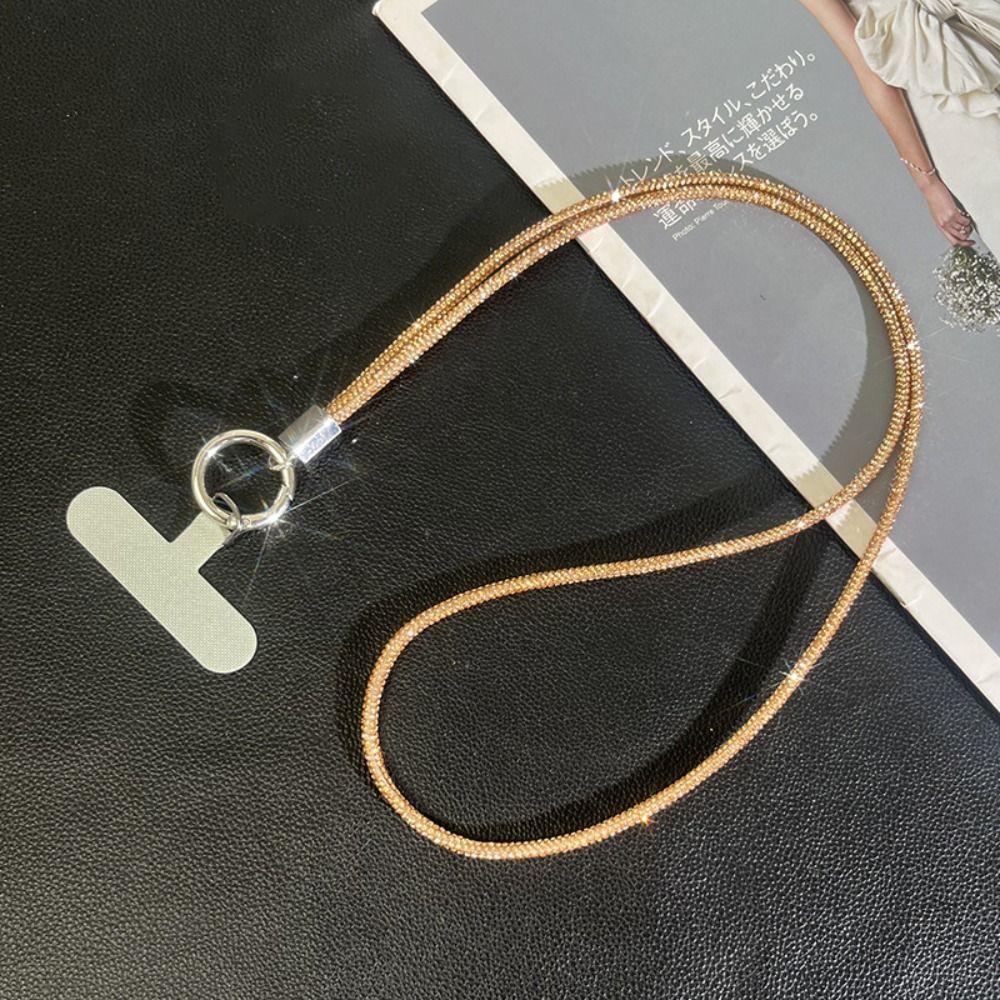 Ремешок для телефона со стразами, яркий чехол для телефона, ремни-цепочки, подвесной шнур, аксессуары для телефонов