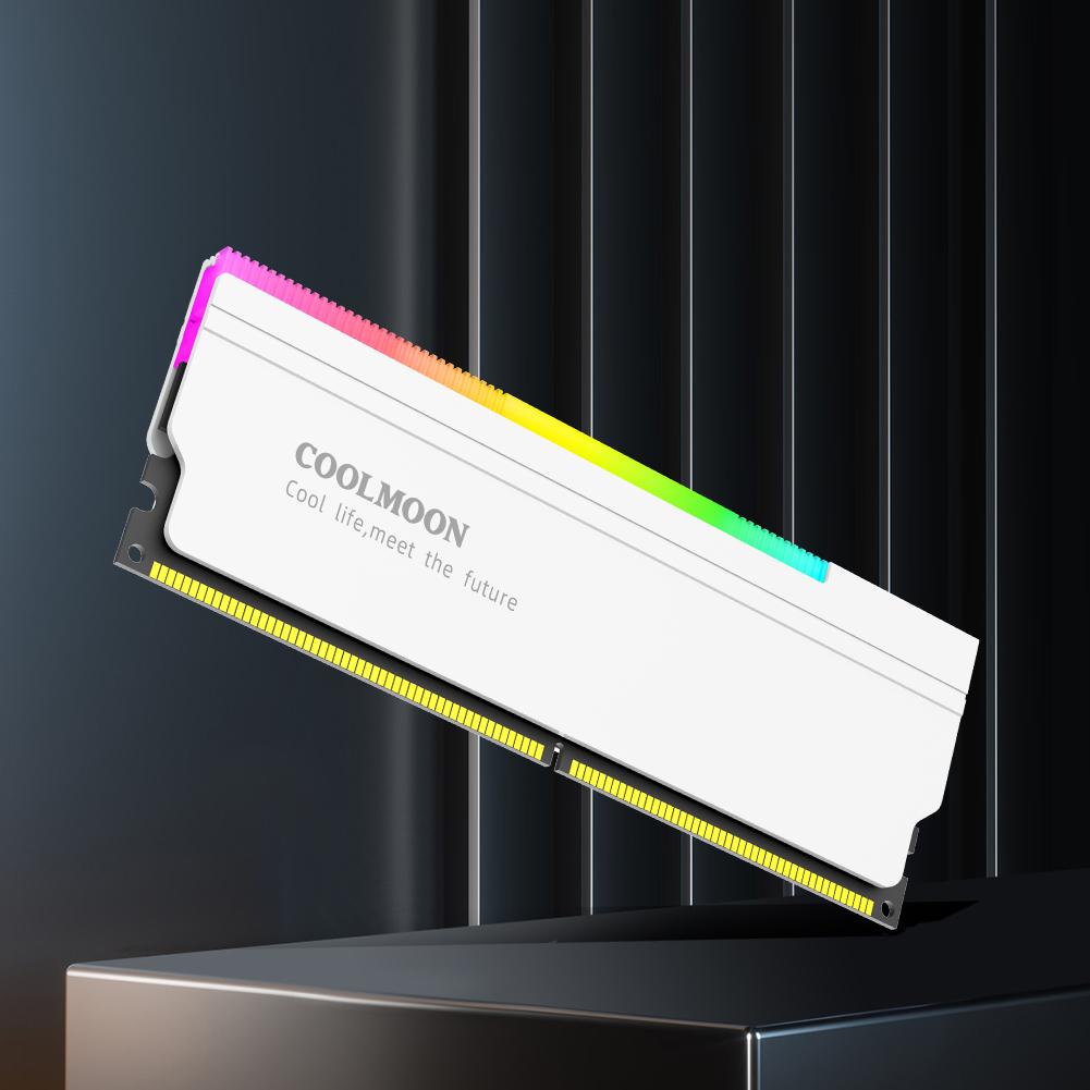 5V-3PIN ARGB DDR Радиатор Aura Sync Теплораспределитель Охладитель с термосиликоновой прокладкой для настольного компьютера ПК Памяти