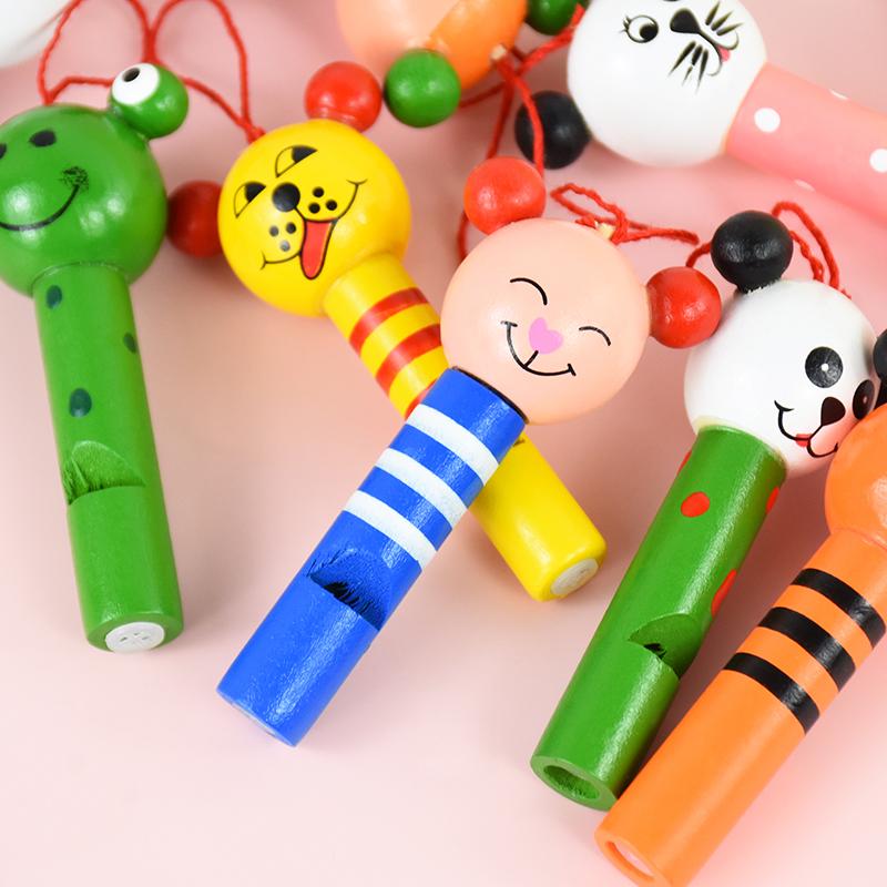 16 шт. деревянных мини-свистков в виде милых животных для детей, сувениров на день рождения, игрушки для мальчиков и девочек, наполнитель для пиньяты, подарочный пакет, призы для класса