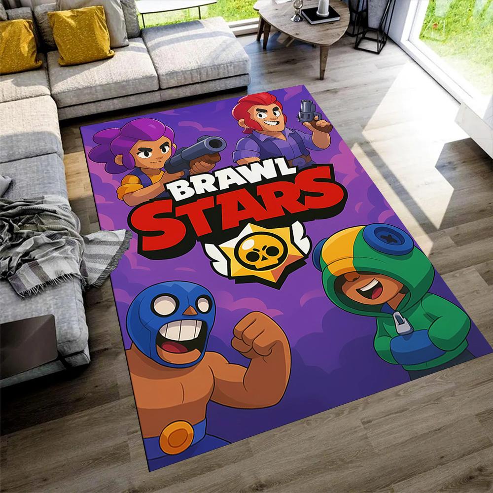 Brawl Stars Carpet Suitable for Decorate room Living Rooms Foyer Playrooms Antislip Carpet Office home decor Birthday/Christmas Gift