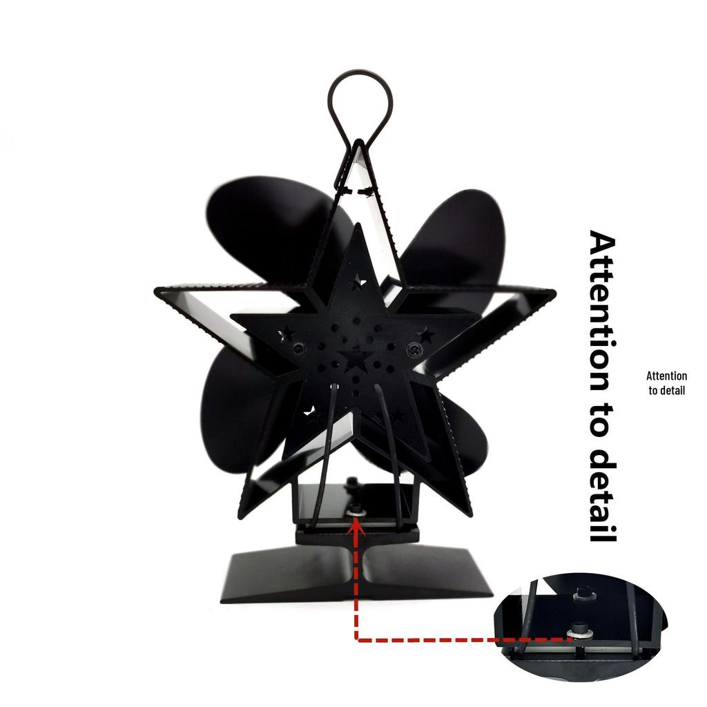 Upgraded American Wood Heat Powered Fireplace Fan for Enhanced Circulation