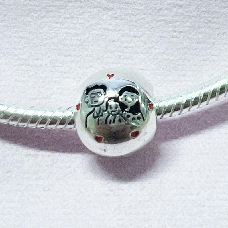 S925 Посеребренная коллекция «Любовь ко Дню матери», очаровательные бусины для мамы, подходят S925, оригинальные браслеты, ювелирные изделия «сделай сам», подарки на день рождения