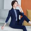 Autumn Women Formal Two Piece Blazer And Pant Suits Set Long Sleeve Work Wear Elegant Suit Woman