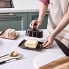 Ceramic Butter Dish Rectangular Dim Sum Dish Baking Tools Storage Tray  Hotel