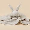 Baby Rabbit Square Comforter Towel Elegant Bow Decor Rabbit Square Blanket For Kids Cute Embroidery Infant Saliva Towel