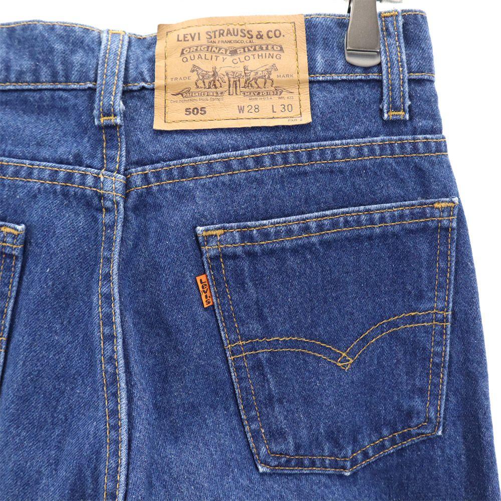Levi's Джинсы 90-х 505 Сделано в США Прямые джинсовые брюки w28 Мужские Б/у