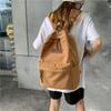 Школьная сумка женская для студентки колледжа японский Ins однотонная Харадзюку студенческий рюкзак большой вместимости рюкзак из стираной ткани