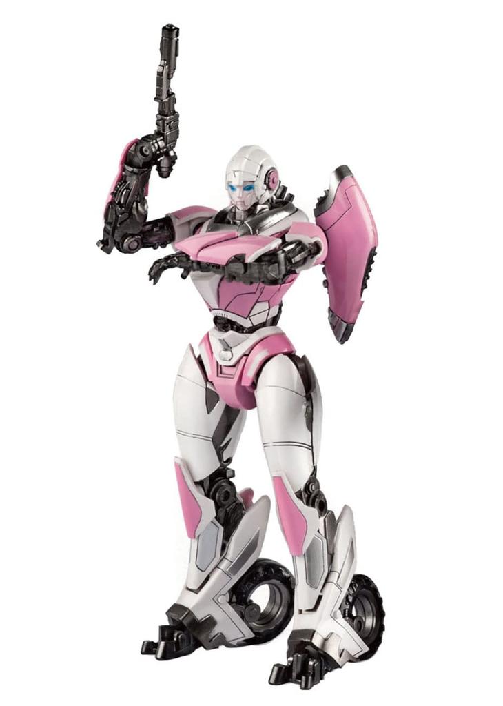 Doyusha Transformers Bumblebee Arcee Total Length 92mm Plastic Model SK04 Pink